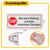 1 Piece No Advertising Sticker Sign