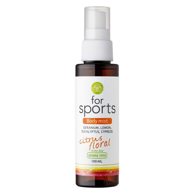 Aroma Bella Body Mist for Sports, Citrus Floral Scent, 3.4 fl oz (100 ml) (Deodorant Body Spray)