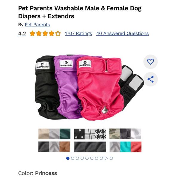 Washable Dog Diapers 3pack