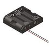 3PC KEYSTONE ELECTRONICS 2478 Battery Holder, AA, Polypropylene, 4, Spring, Wir