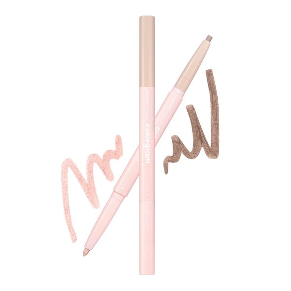 COLORGRAM Under Eye Highlighter Stick 07 Warm Peach | Silky-smooth Long-lasting Highlighter & Contouring Stick for Smudge-proof Shining Daily Makeup