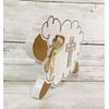 AGD Easter Decor - Chunky Wood Pink Lamb Sheep John 3:16