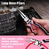 WORKPRO 4PC Plier Sets Long Nose Diagonal Cutting Groove Joint Slip Joint Pliers