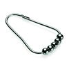 Croydex AK141641 Chrome Bead Shower Curtain Rings
