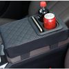 Car Center Console Armrest Pillow Memory Foam Armrest Box Cover with Cup Holder