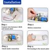 2PACK LED Emergency Light Fixtures Adjustable Double Heads Lamp w/Battery Backup