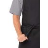 Chef Works Unisex Cross-Back Bib Apron, Black, One Size