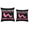 Compost White Worms Red Wiggler Worm Worm Farming Throw Pillow
