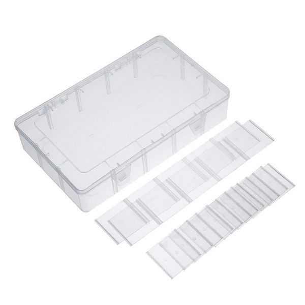 15 Raster Sortierbox Sortimentsboxen Einstellbar Fächer für die Schmuck, Perlen und andere Mini waren Sortierkästen Schmuckschatulle Werkzeugcontainer