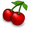 CafePress Two Cherries Sticker Square Bumper Sticker Car Decal