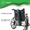 NYOrtho Oxygen Tank Holder for Wheelchair - E Cylinder Transport Bag Adjustable Straps Easy to Clean, Heavy Duty, Waterproof Standard Wheelchair Size