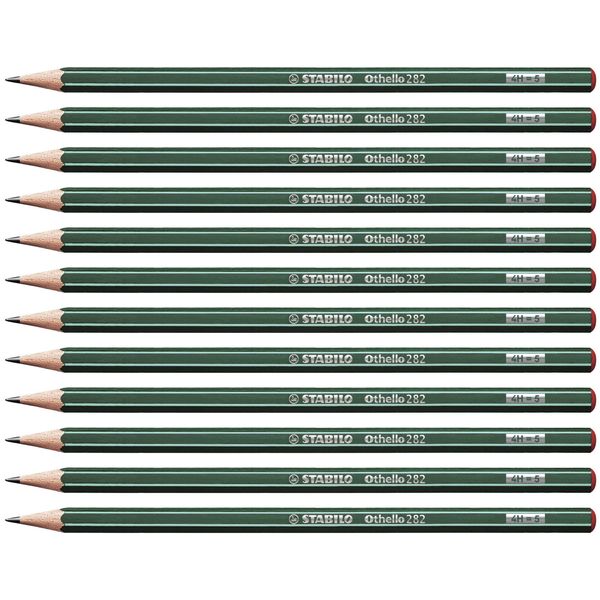 Graphite Pencil - STABILO Othello - Pack of 12 - 4H