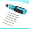 DURATECH 12-in-1 Ratcheting Screwdrivers Multi-bit Screw Drivers Quick-Load Bits