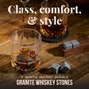 Whiskey Stones Gift Set for with 2 Stripes