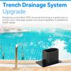 DEP Universal End Plug fit for Stegmeier Deck Drain, Pool Deck Channel Drain Caps Replace for Frontier End Plug