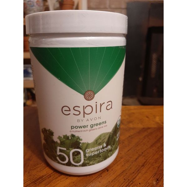 6-pack: Avon Espira Power Greens drink shake mix, vegan, non-GMO, new/sealed