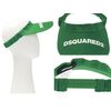 DSQUARED2 Unisex Iconic Logo Patch Visor Cap Tennis Golf Hat Sun Visor