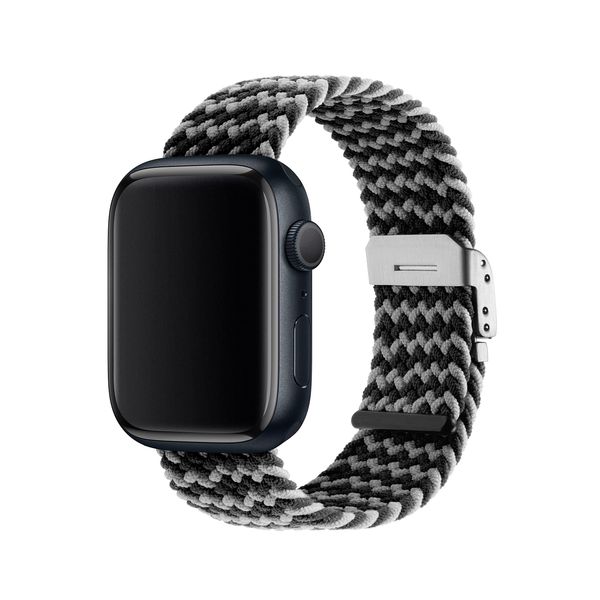 Ted Baker Black & Cream Elastic Strap for Apple Watch® (Model: BKS42S326B0)