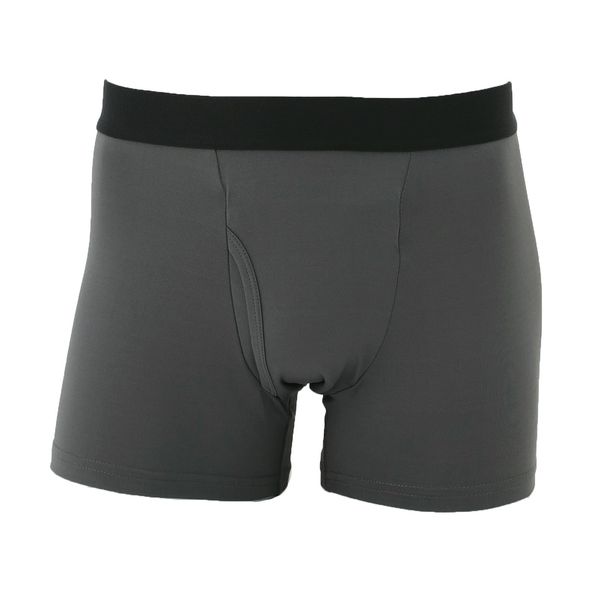 KEEP GUARD Men's Boxer Shorts, Urinary Leak, Incontinence, Nano Fine Processing, Improved Version, Charcoal, M