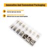 304 Stainless Steel E Clip Assortment Kit E-Clip External Retaining Ring Assortment Set (M1.5-M15,425 PCS)