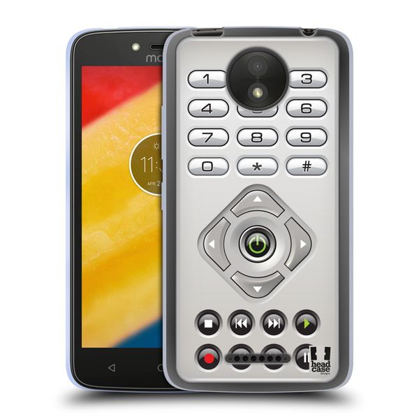 Head Case Designs Remote Control Keys Soft Gel Case Compatible With Motorola Moto C Plus