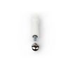 Plastic portafilter Handle, M12 + Chrome Plug, White
