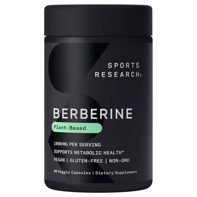 Sports Research Berberine 1000mg Veggie Capsule