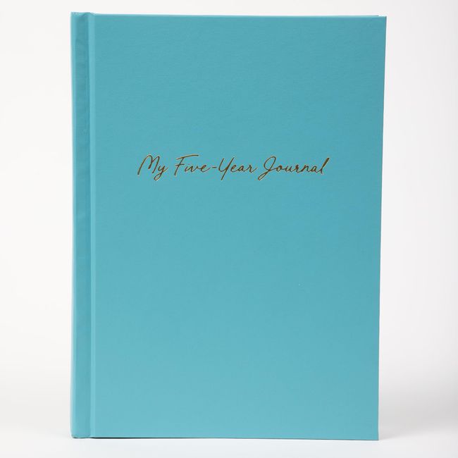 Hard Cover 5 Year Journal | The Easiest to Use Five Year Journal | Quick and Easy Five Year Daily Journal System | 6x8.25 Inch Size (Turquoise)