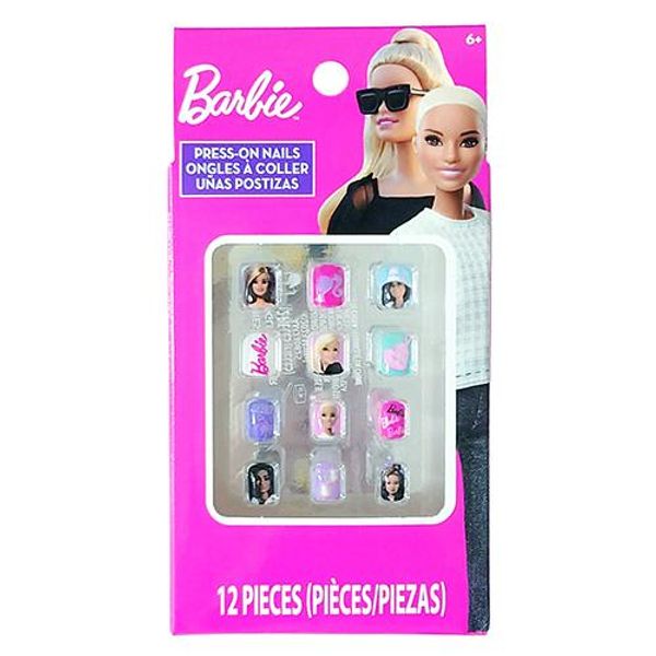 Barbie Kids Nail Tips 12 Pieces 18775 Nails Nail Goods False Nails Nail Art Glue Included Fashionable Colorful BB0047GB