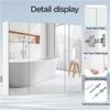 Bathroom Wall Cabinet with 3 Mirrored Doors and Adjustable Shelf