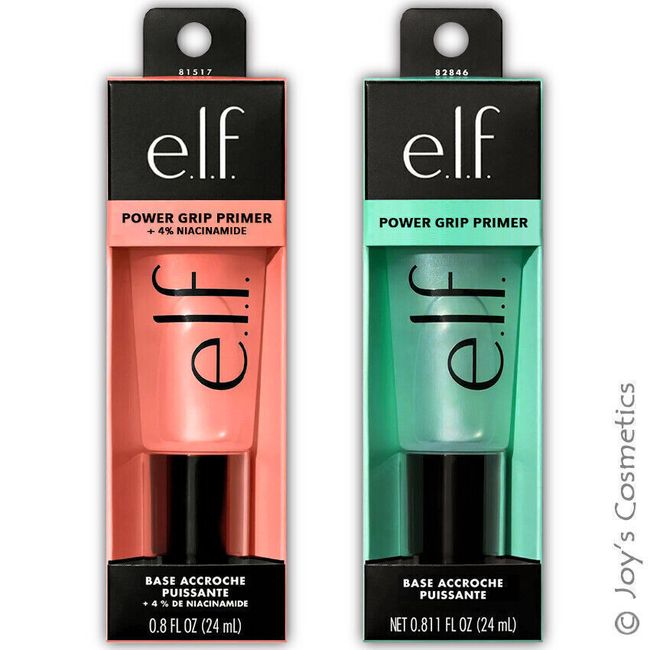 2X E.L.F. Power Grip Primer + 4% Niacinamide Hydrating Face Moisturizes Primes