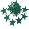 Silver 48 Fabric Glitter 25mm Star Iron-On