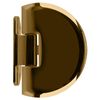 CRL CLA044GP Gold Plated Classique 044 Series Wall Mount Flush Back Plate Hinge