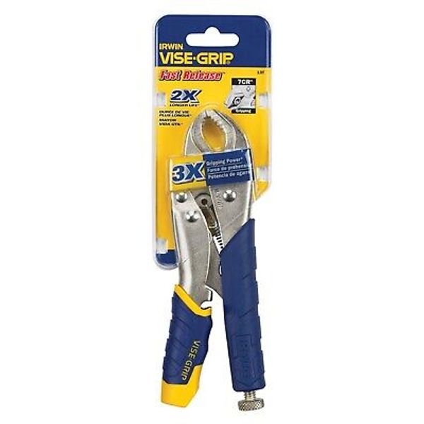 Irwin IRHT82574 Alloy Steel Fast Release Curved Jaw Locking Plier 7 in.