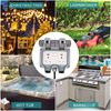 Waterproof Outdoor Socket With 3M Extension Cable - Double 13A IP66 Wall Electrical Outlets, Weatherproof Outside Plug Socket With Switched Covers