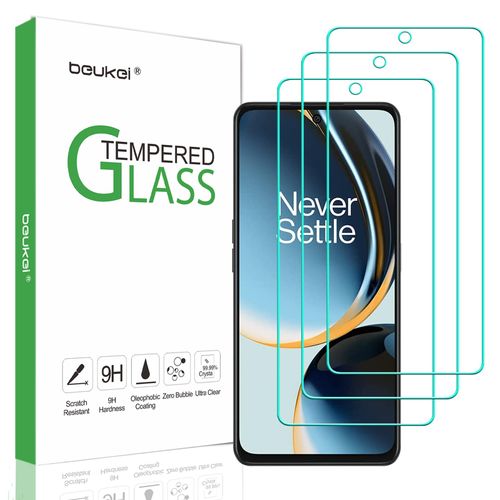 beukei (3 Pack) Compatible for OnePlus Nord N30 / OnePlus Nord CE 3 Lite 5G Screen Protector Tempered Glass,(6.72 inch) Touch Sensitive,Case Friendly, 9H Hardness