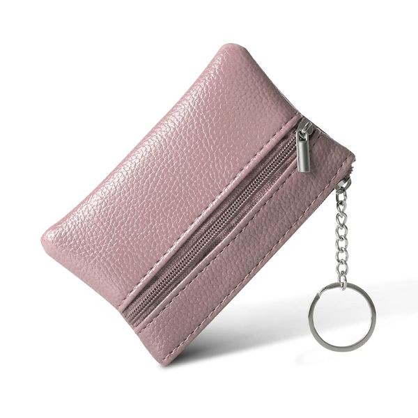 lmytdo Women's Wallet, Coin Purse Women PU Leather Small Purse Fashion Short Purse Mini Pouch Change Wallet with Keychain and Zipper Pocket for Women and Teens Girls