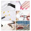 XOOL Tweezers, Precision, Anti-Static Tweezers, Tweezers, Precision, Anti-Static Tweezers, Ultra Fine Tweezers, Rustproof, Black Film Precision Equipment, Model Making Tweezers, Set of 9, Stainless Steel, Tweezers, Extension Tweezers, Precision ESD Tweeze