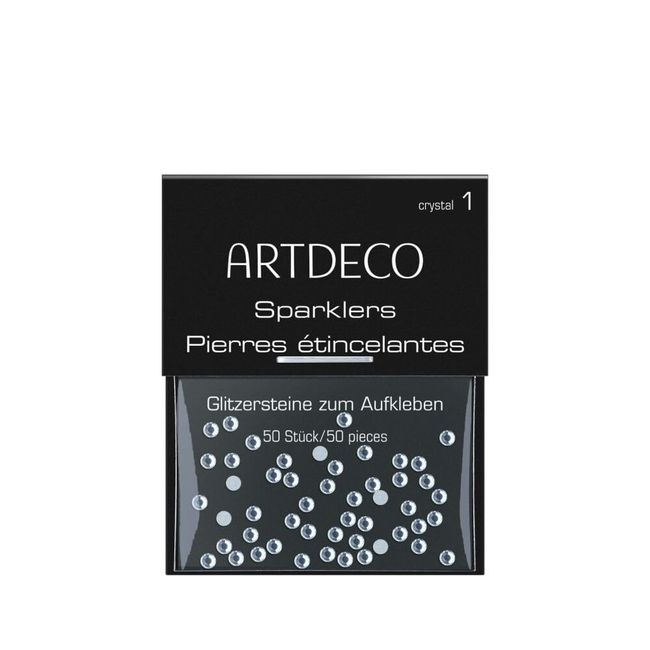 ARTDECO Glitzersteine zum Aufkleben - für ein individuelles, funkelndes Make-up - 50 Stück