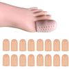 Gel Toe Caps for Big Toe, Breathable Silicone Toe Protector with Holes,16 Pcs