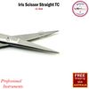Iris Scissor TC 11.5cm Straight Dissecting Delicate Tissues Eye Suture Scissors