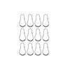 Croydex AK141641 Chrome Bead Shower Curtain Rings
