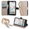 wisers Easy Smartphone 3 A205KC Compatible Notebook Type Smartphone Case (Gold) with 2 Straps (Hand Strap/Neck Strap)