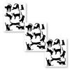 DAIVARNING Wall Sticker Cat Decoration 3 Sheet Set