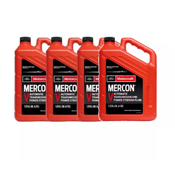 Pack of 4 Motorcraft 5 Gallon total Mercon V ATF Automatic Transmission Fluid