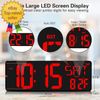 Large Digital Wall Clock Wifi Sync16.5 in Large Display Wall Clock Temperature