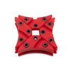 EK Water Blocks ek-vardar x3m dämpfer - 4er-Pack, Red Black