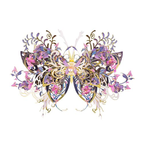 MU 3D Metal Puzzles for Adult Flower and Butterfly B-Nige, Insects Animals Floral Puzzles Metal Model Kits Building,Birthday Gift Brain Teaser DIY Sets Home Decor