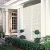 4 ft. x 8 ft. White Privacy Diamond Vinyl Lattice: Framed for Enhanced Structure