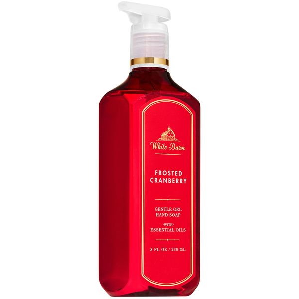 Bath and Body Works FROSTED CRANBERRY Deep Cleansing Hand Soap 8 Fluid Ounce (2019 Edition)